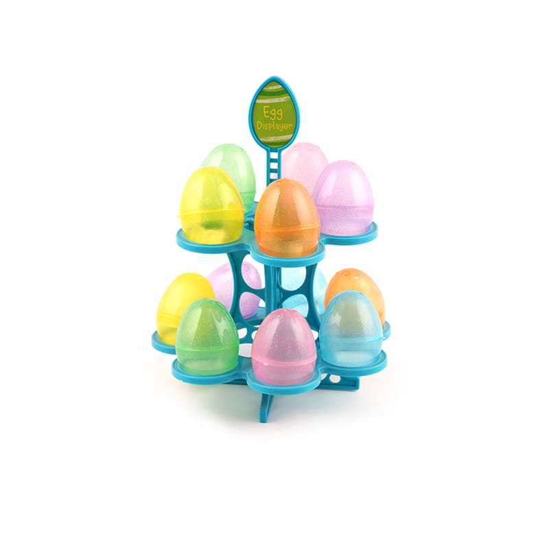 Plastic glitter paaseieren speelgoed